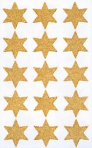AVERY Zweckform ZDesign Vánoční samolepka "Stars" zlatá 2 listy à 15 samolepky