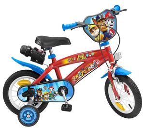 12 Zoll Kinder Jungen Fahrrad Kinderfahrrad Jungenfahrrad KInderrad Rad Bike Paw Patrol Blau Rot