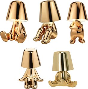 Luxus Bins Brother Tischlampe - Gold - Set van 5
