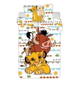 JERRY FABRICS Leinen inklusive Lion King Africa Baumwolle, 140/200, 70/90 cm