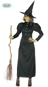 Böse Hexe Kostüm für Damen Hexenkostüm Gr. M - L, Größe:L