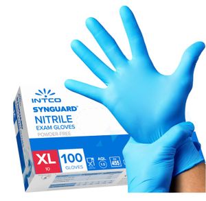 Nitrilové rukavice, bez púdru, bez latexu, hypoalergénne, potravinové rukavice, jednorazové lekárske rukavice (veľkosť XL)