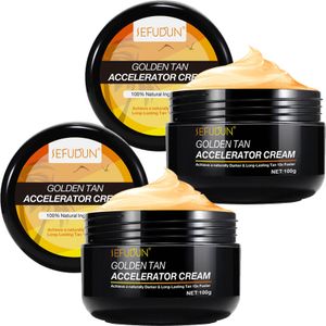 Bräunungsbeschleuniger Creme – 2 X 150 Ml, Mit Kokosöl & Vitamin E, Für Natürliche Bräune Im Freien Oder Solarium