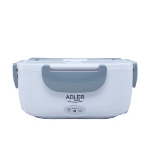 Adler AD 4474 šedá Vyhřívaná nádoba na jídlo sada boxů na oběd oddělovač nádob lžíce 1,1 l