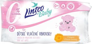 Dětské vlhčené ubrousky s měsíčkem lékařským Linteo Baby 72 ks Soft and cream