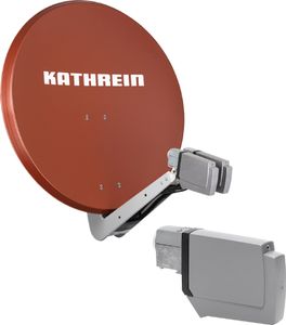 Kathrein CAS 90 ro Sat-Antenne multifeedfähig rotbraun - 4 Teilnehmer