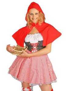 Rotkäppchen Kostüm für Damen | Kleid und Cape Größe: 42