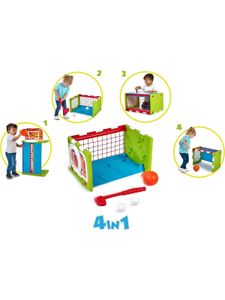 Feber Spielwaren Activity-Würfel 4 in 1 Motorikwürfel Kleinkind Spielzeug
