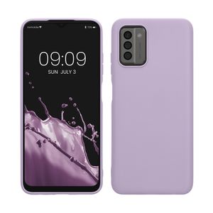 kwmobile Hülle kompatibel mit Nokia G22 Hülle - weiches TPU Silikon Case - Cover geeignet für kabelloses Laden - Lavendel