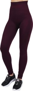 GymHero Push Up Leggings 763-BURGUND, Legginsy, Damskie, Ciemnoczerwony, Rozmiar: S