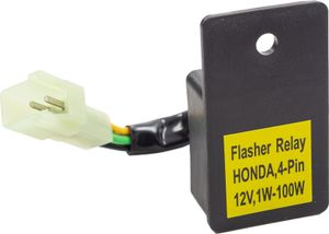 Blinkrelais 12V kompatibel mit Honda 4-polig lastunabhängig 1-100W direkt Plug-In