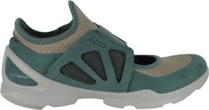 Offene Damen-Slipper Halbschuhe ECCO BIOM STREET grünes Leder 38