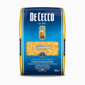 De Cecco fusilli number 34 semolinové těstoviny z tvrdé pšenice 500g