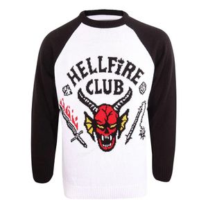 Stranger Things Sweatshirt Christmas Jumper Hellfire Club Größe XL