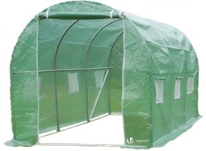 VOUNOT Gewächshaus Foliengewächshaus Winterfest Tomatenhaus Folientunnel, 3x2x2m 6m²