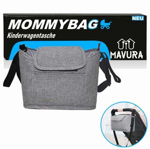 MOMMYBAG Taška na kočík Organizér na kočík Taška na kočík Prebaľovacia taška Grey