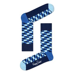 Happy Socks Filled Optic Socken, Farbe:Blau, Größe:41-46