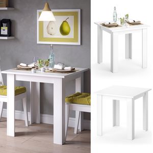 Vicco Dining table Karlos, 80 x 80 cm, White