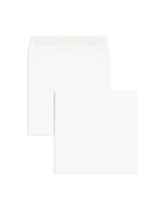 10 Briefumschläge Weiß 155x155 mm mit Haftklebung