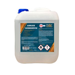INOX® alkoholische Flächendesinfektion, 5L - Flächendesinfektionsmittel mit Alkohol, Desinfektionsmittel Oberflächen