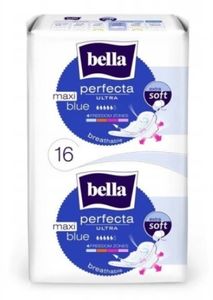 Bella Perfecta Ultra Maxi Blaue Damenbinden, 16 Stück