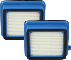 vhbw 2x Staubsaugerfilter kompatibel mit AEG FX9-1-ALRG, FX9-1-4ST, FX9-1-4IG, FX9-1-IBM, FX9-1-ANIM Staubsauger - HEPA-Filter Schwarz Blau Weiß