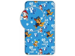 Paw Patrol Spannbettlaken 100% Baumwolle 90x200 cm + 25cm