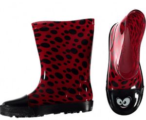 ngro Kinder Regenstiefel Marienkäfer Kurzschaft  Gr. 23