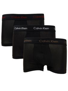 Calvin Klein Pánské spodní prádlo Boxerky 3 Pack Low Rise Trunk Black, Velikost:S