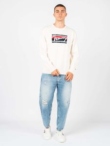 Tommy Jeans Sweter - DM0DM13045 - Biały- Rozmiar: S(EU)