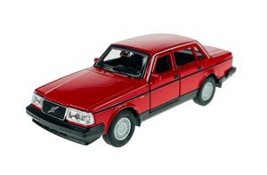 Welly Volvo 240GL Rot 1:34-1:39 Die Cast Metall Modell Neu im Kasten 43784