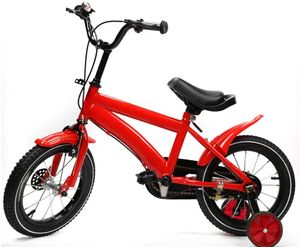 14 Zoll Kinderfahrrad Fahrrad Mountenbike Kinderfahrzeuge Kinder Lauflernrad mit Stützräder  Bike (Rot)