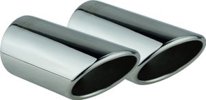 2 Auspuffblenden für VW Edelstahl Poliert Endrohr Blende Chrom Golf 7 VII Variant Kombi BA5 VW Touran 2 II 5T1