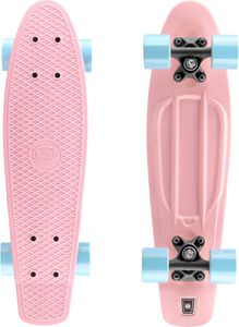 Xootz Penny Board Mini Cruiser Skateboard - Pastellrosa - 56 cm (22") - Trendiges Design für Kinder - Retro