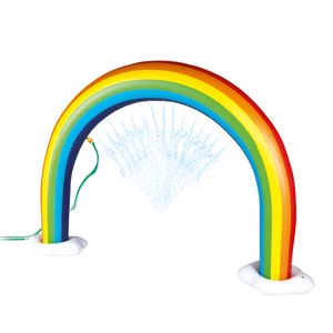 Happy People Regenbogen-Sprinkler Aufblasbar 216x46x153 cm