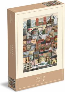 Martin Schwartz Puzzle Oslo, City Puzzle Norway, 50 x 70 cm, 1000 dielikov, MS0614