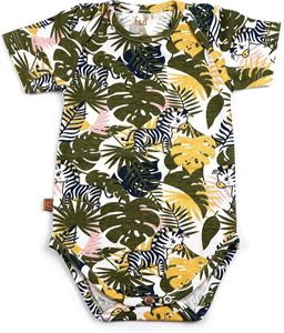 Frogs and Dogs – Baby - Khaki Melange- Jungle collection - strampler – Umstandsgeschenk - babyparty - Größe 62 – Jungen, Mädchen