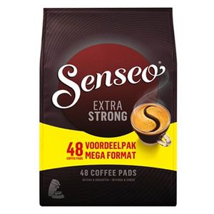 Senseo Kaffeepads Extra Strong / Extra Kräftig, Intensiver und Vollmundiger Geschmack, Kaffee für Kaffeepadmaschinen, 48 Pads