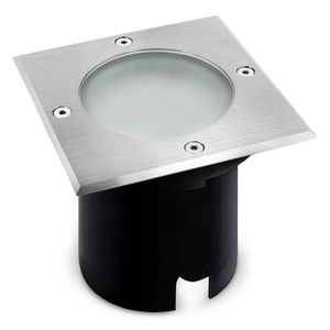 LED Bodeneinbaustrahler MADON - befahrbare Bodenlampe IP67 mit 3W neutralweiß GU10 230V, Stückzahl:1er Set