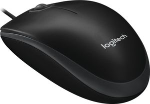Logitech B100/Kancelárska/Optická/800 DPI/Drôtová USB/Čierna
