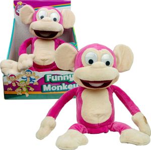 Kichernder Affe Rosa Maskottchen Fufris Lustiger Affe
