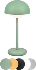 lightling Else, LED Design Tischleuchte, aufladbar, Touchfunktion, für innen und außen, pistaziengrün, Kunststoff, 2 Watt