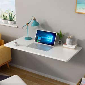 Wandklapptisch Schreibtisch Tischplatte 80x50cm Klapptisch Küchentisch für Wand,Arbeitszimmer Weiß