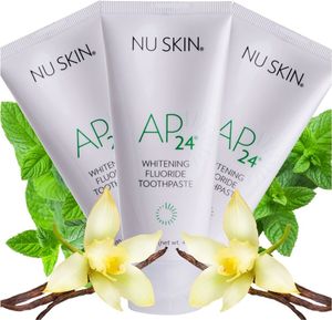 Nu Skin AP 24 Whitening Fluoride Toothpaste Aufhellende Zahnpasta mit Fluorid - 3er Set