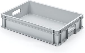 Alutec Kunststoffbehälter Kunststoffbox grau 60x40x12 cm