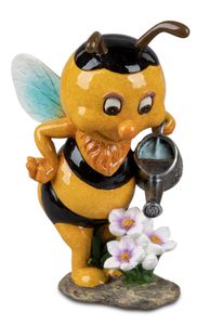 Formano Biene mit Gießkanne und Blumen Honigbiene Honig Handbemalt Figur Bee