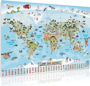 Kinder Weltkarte XXL Poster - Deutsch Kinder Weltkarte XXL Poster - Deutsch