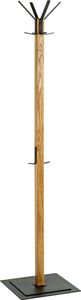 HAKU Möbel Kleiderständer 54326 eiche Holz 6 Haken 40,0 x 180,0 cm