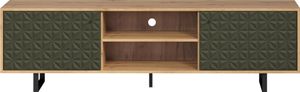 Sentra TV Tisch grün, Eiche Nachbildung. Sentra TV Tisch grün, Eiche Nachbildung.