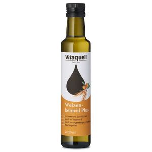 Vitaquell Weizenkeim-Öl Plus mit Sanddorn - 0,25l x 6 - 6er Pack VPE